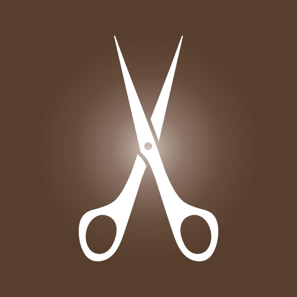 Scissors trendy artwork cute abstract illustration colorful applicable design vector