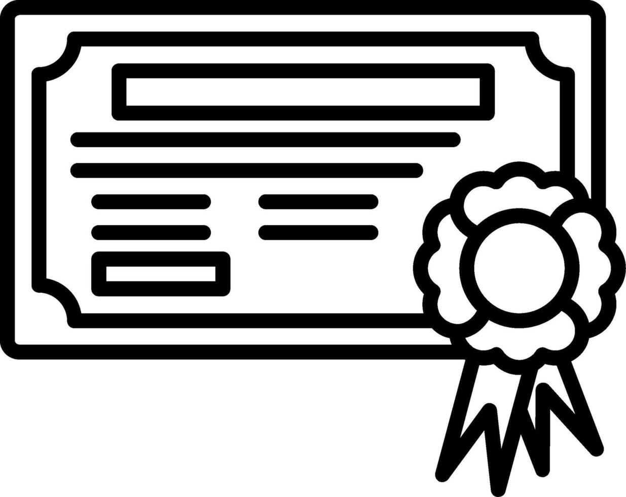 Certificate icon illustration vector
