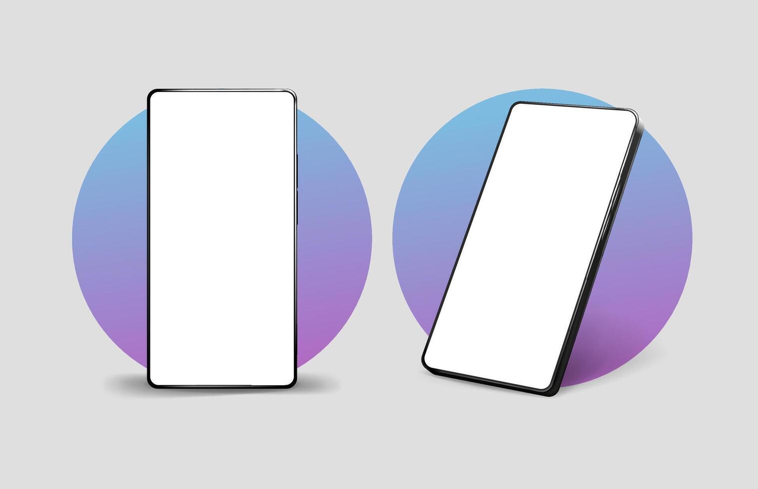 Smartphone realistic devices. vector