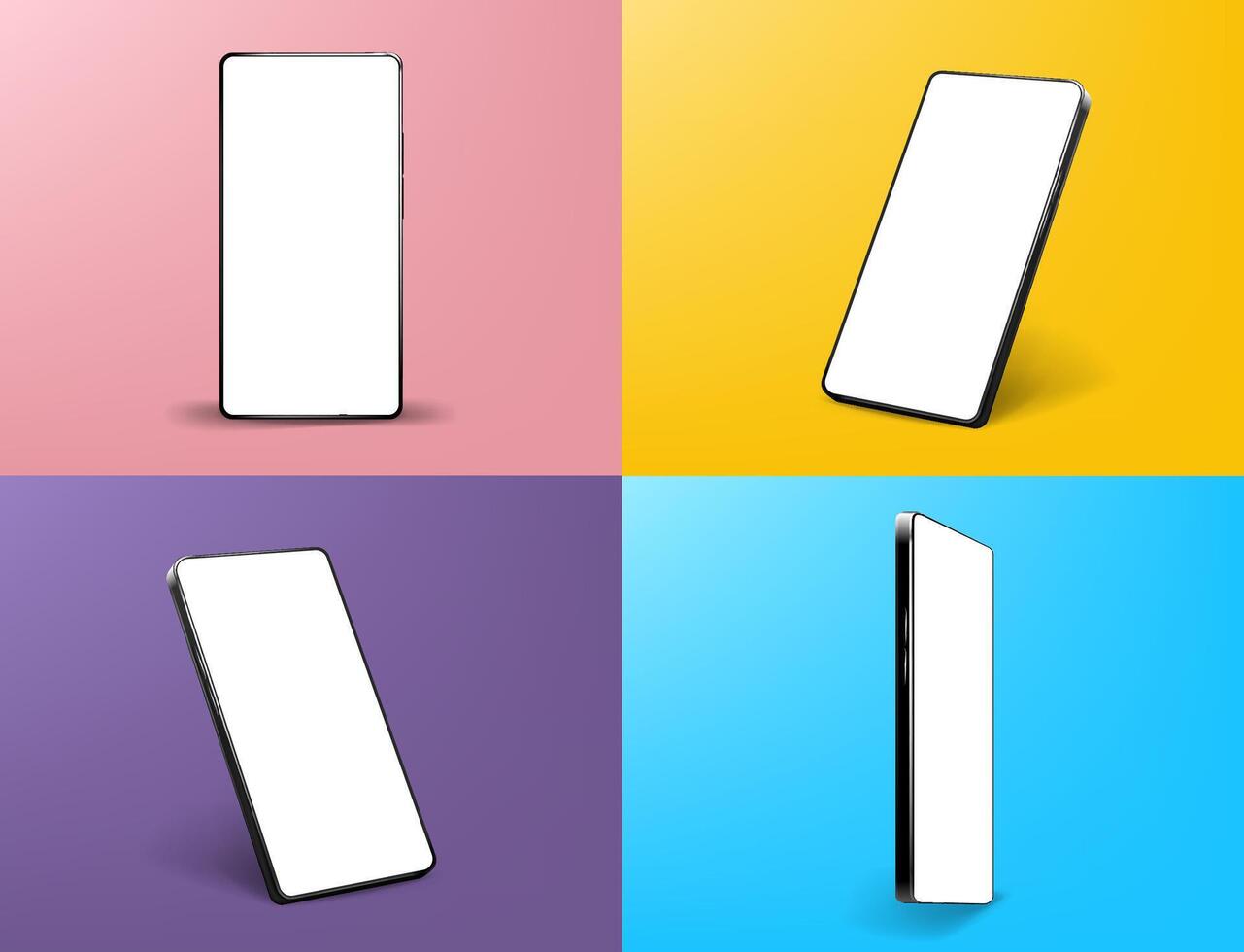 Phone screens for shop application. Smartphone UI app. Mobile interface with account login and shopping cart. Screenshots responsive website mockups. vector