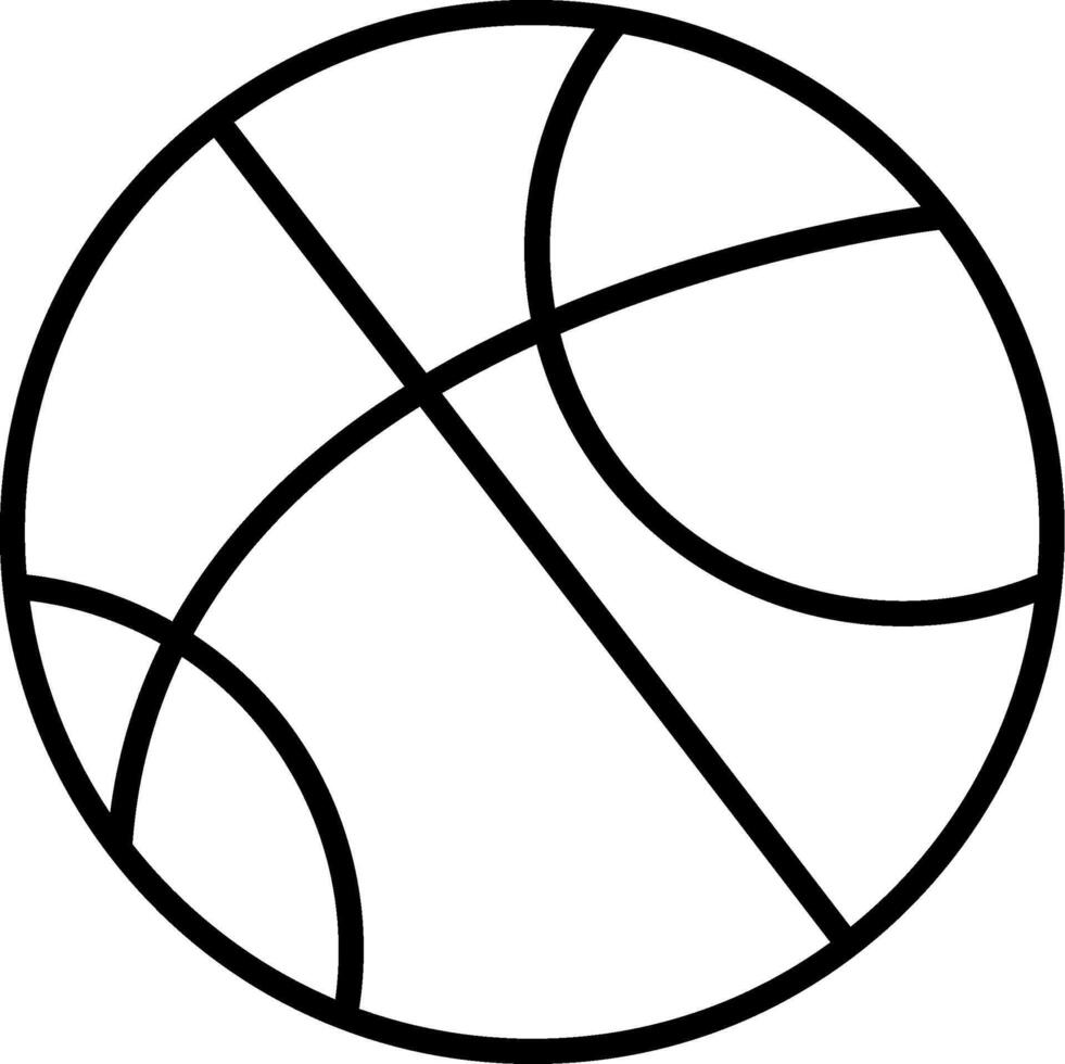 Basketball ball coloring pages vector