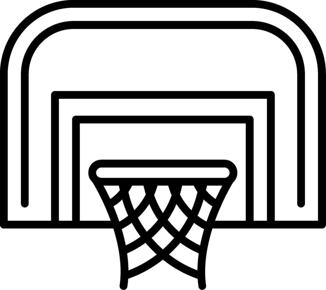 Basketball hoop icon on a white background vector