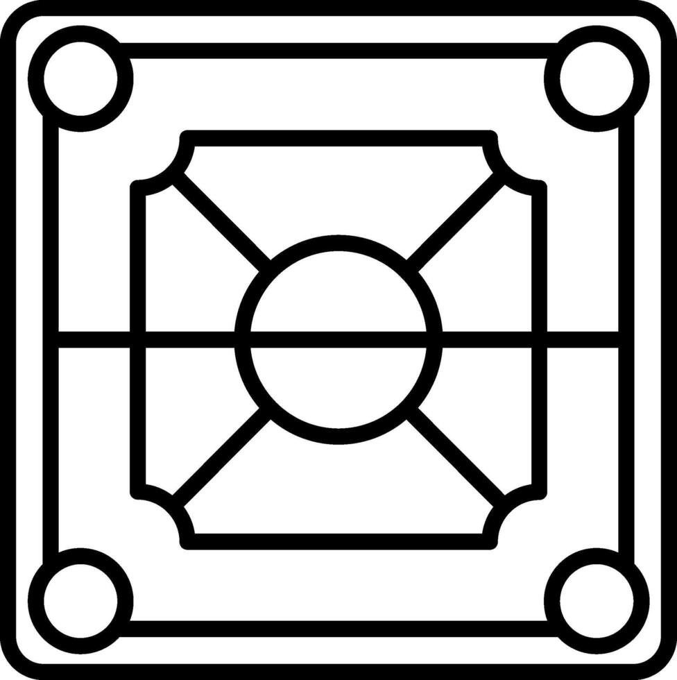 A square with a square in the middle vector