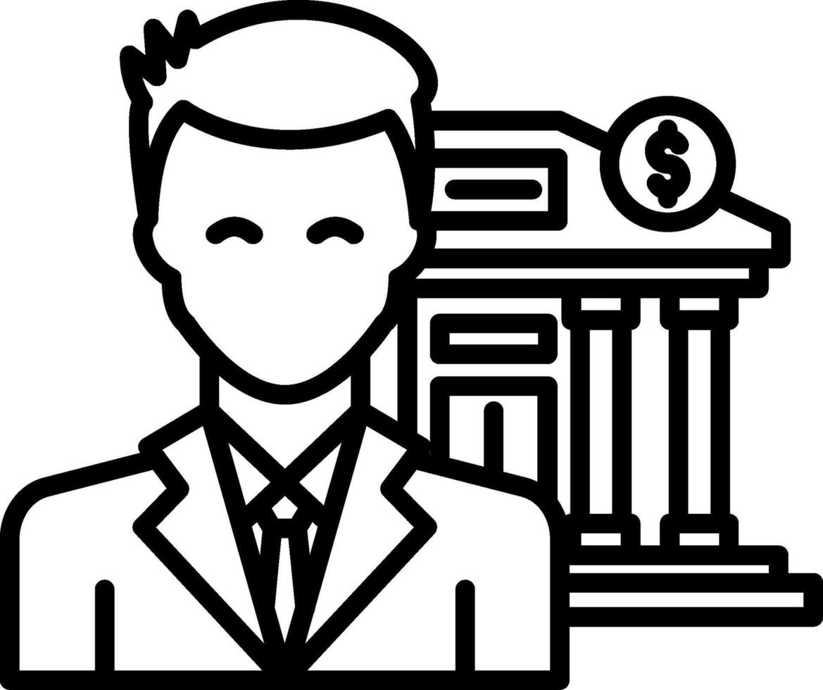 Banker icon illustration vector