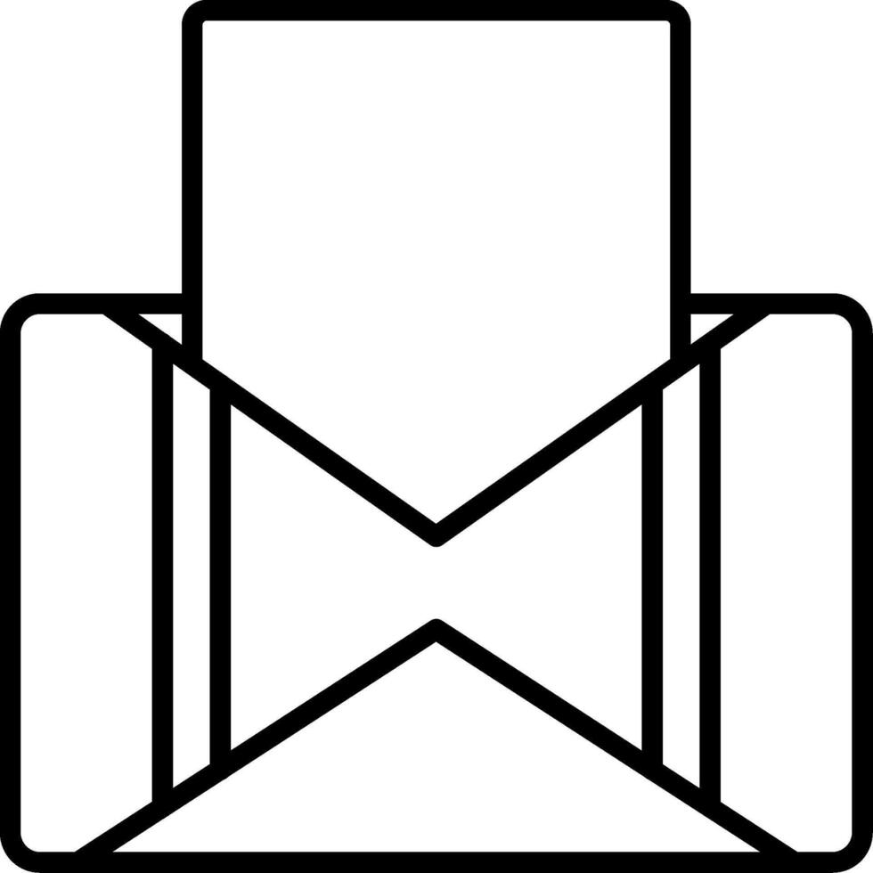 Mail icon with envelope vector