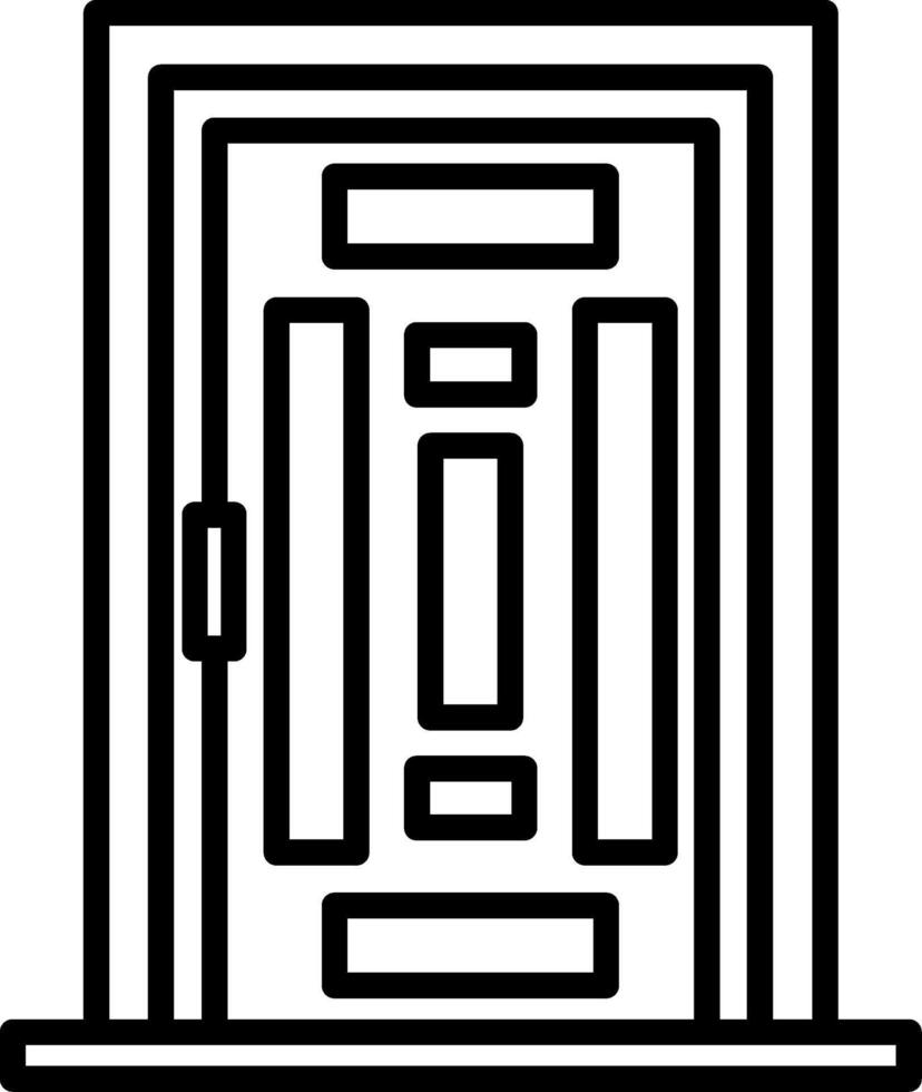 Door icon illustration vector