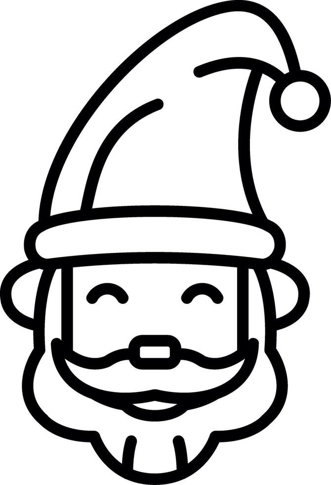 Santa claus coloring pages vector