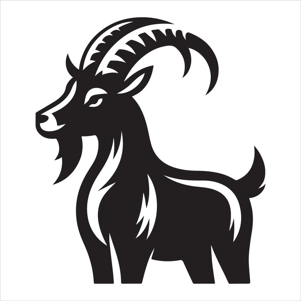 Black Goats Logo The icon vector