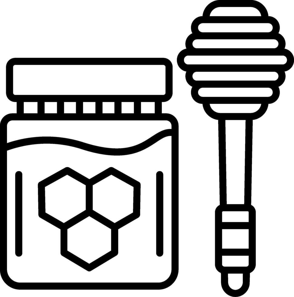 Honey and honeycomb icon vector