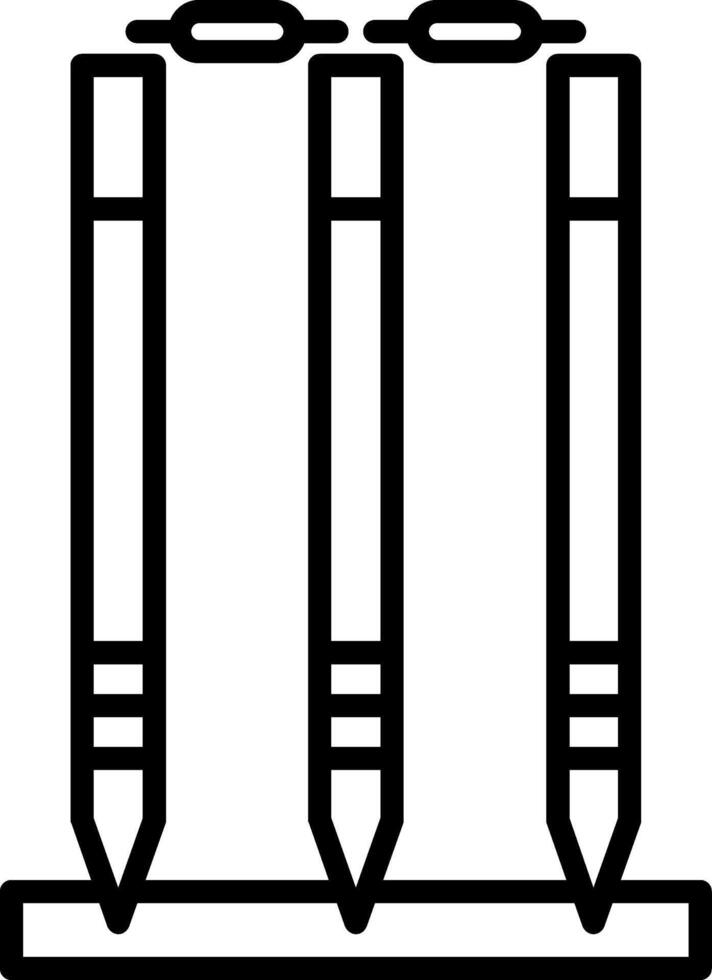 Pencils icon on white background vector