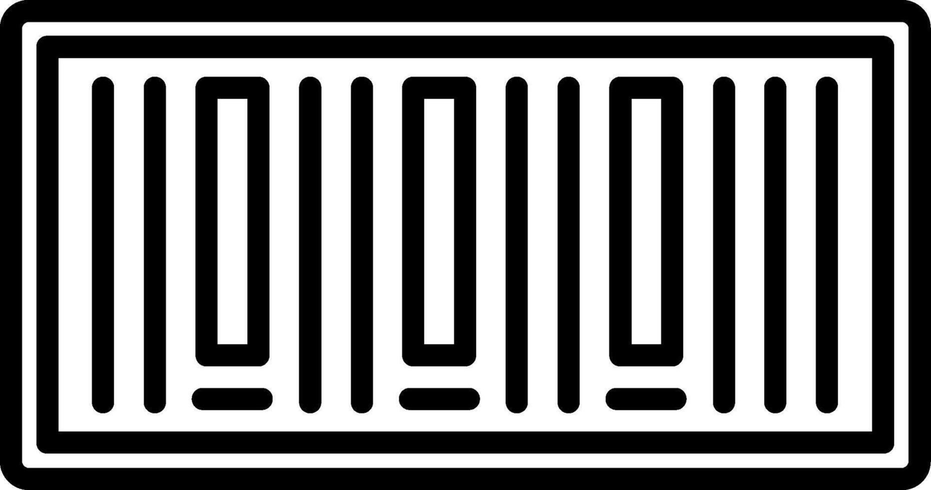 A black and white image of a barcode vector