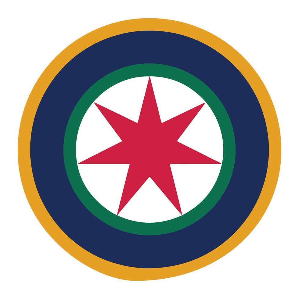 Design of a Compass Flat Icon vector