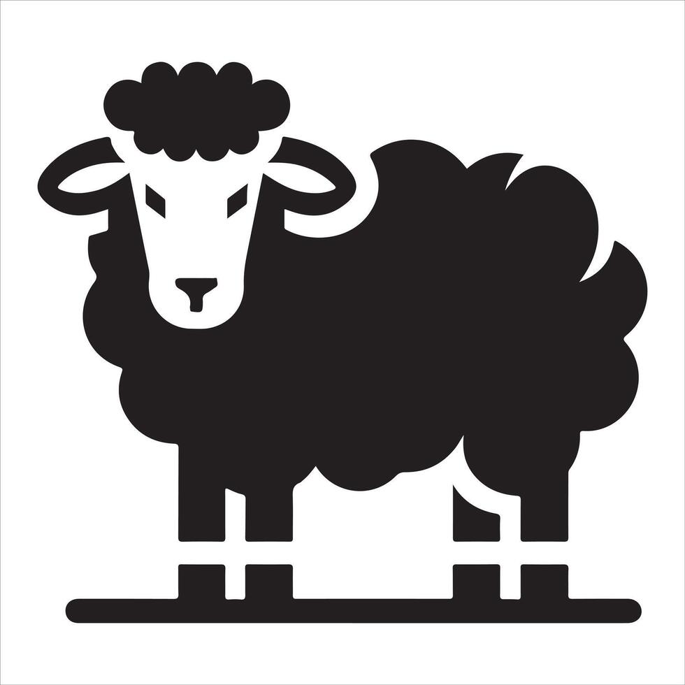 Illustration of a sheep animal logo for a brand identity template vector