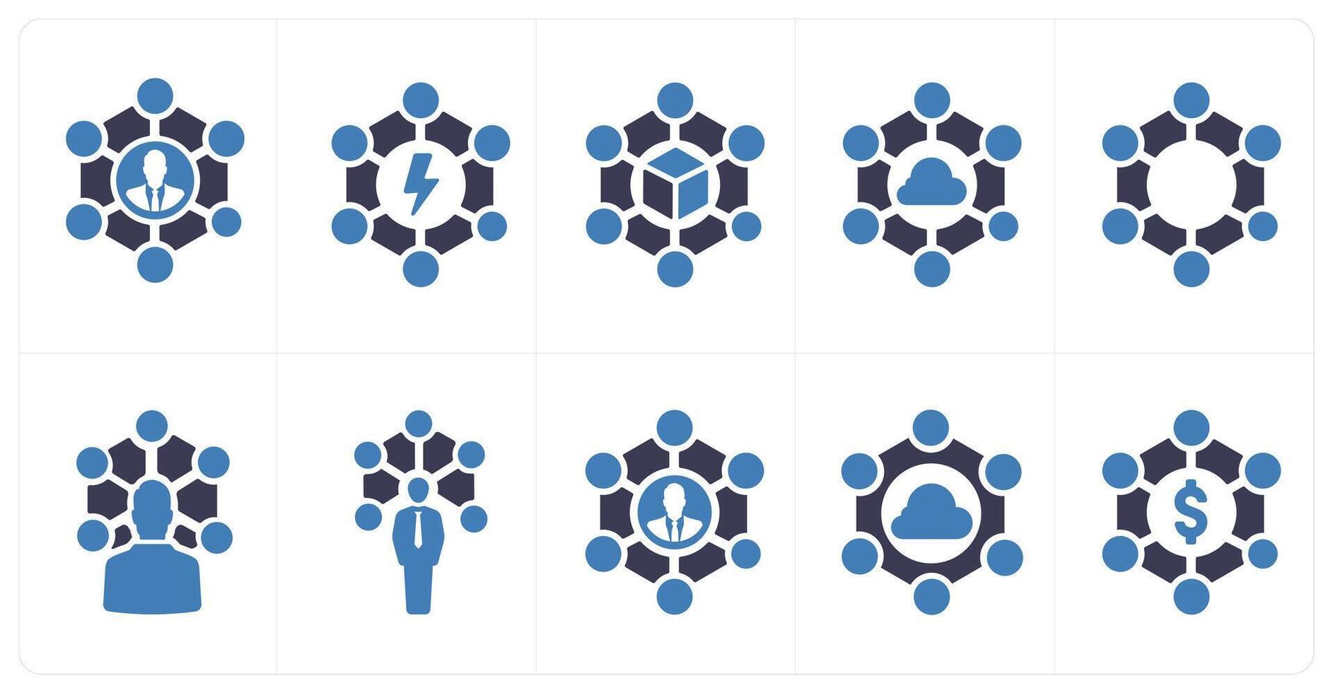 A set of 10 web marketing icons as group connection, group clash, group network vector