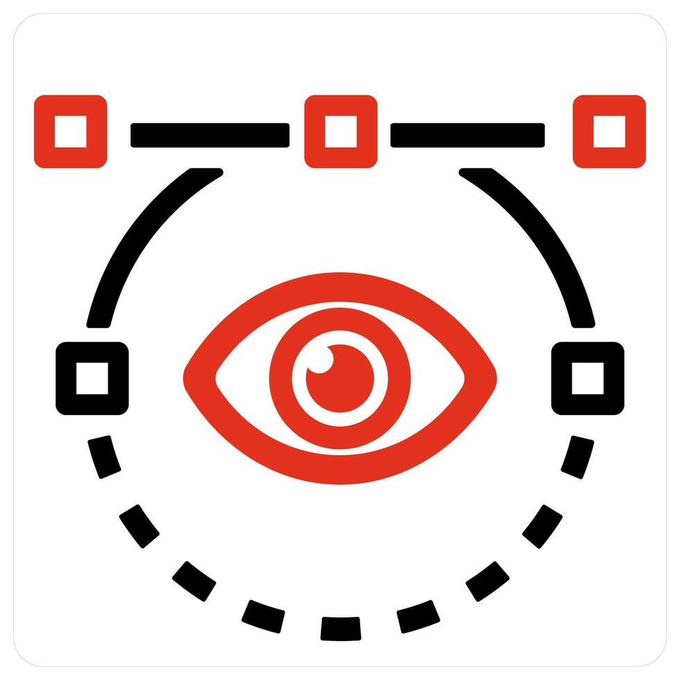vision and eye icon concept vector