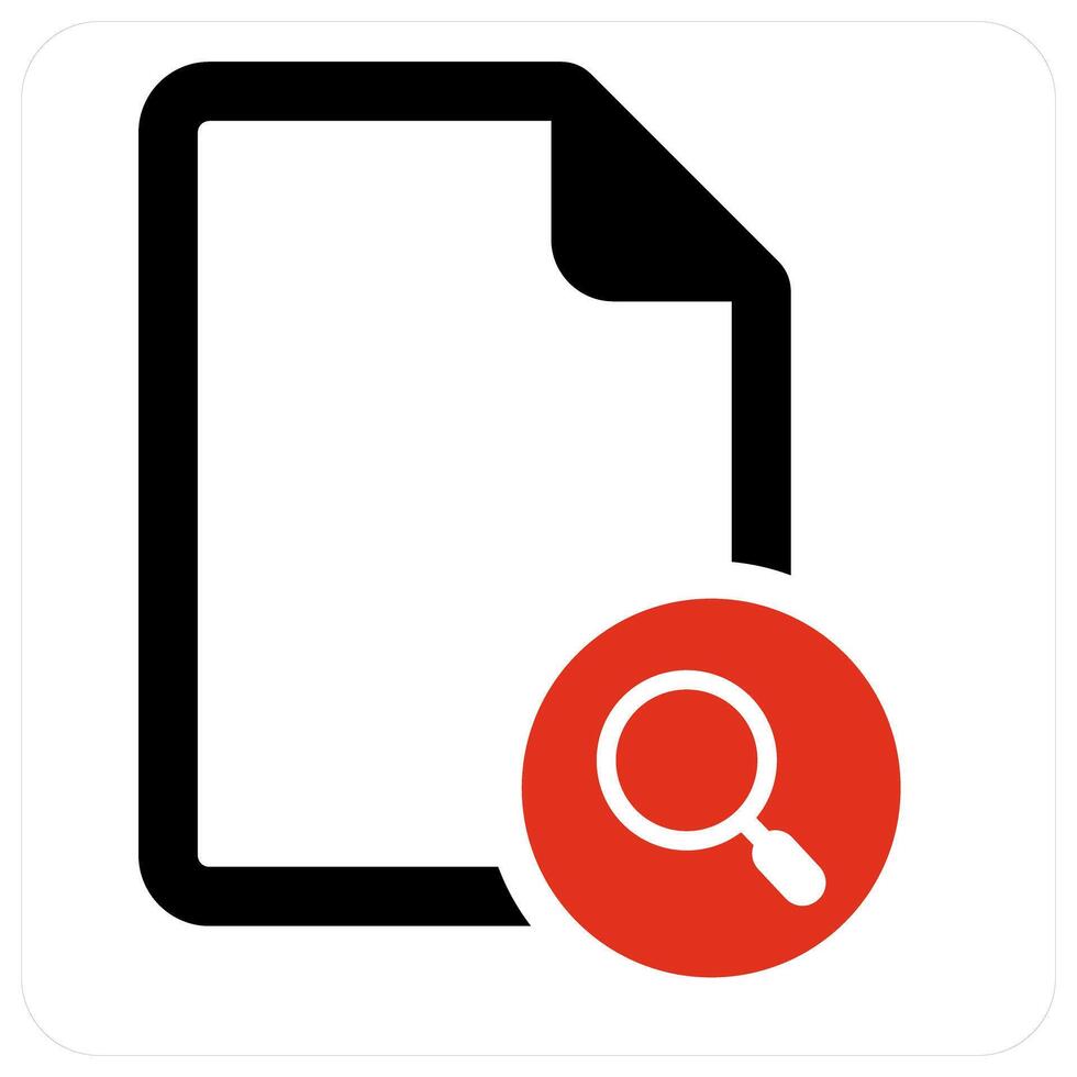 Search File and file icon concept vector