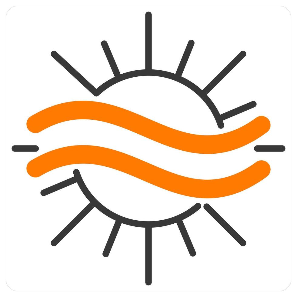Haze and mist icon concept vector