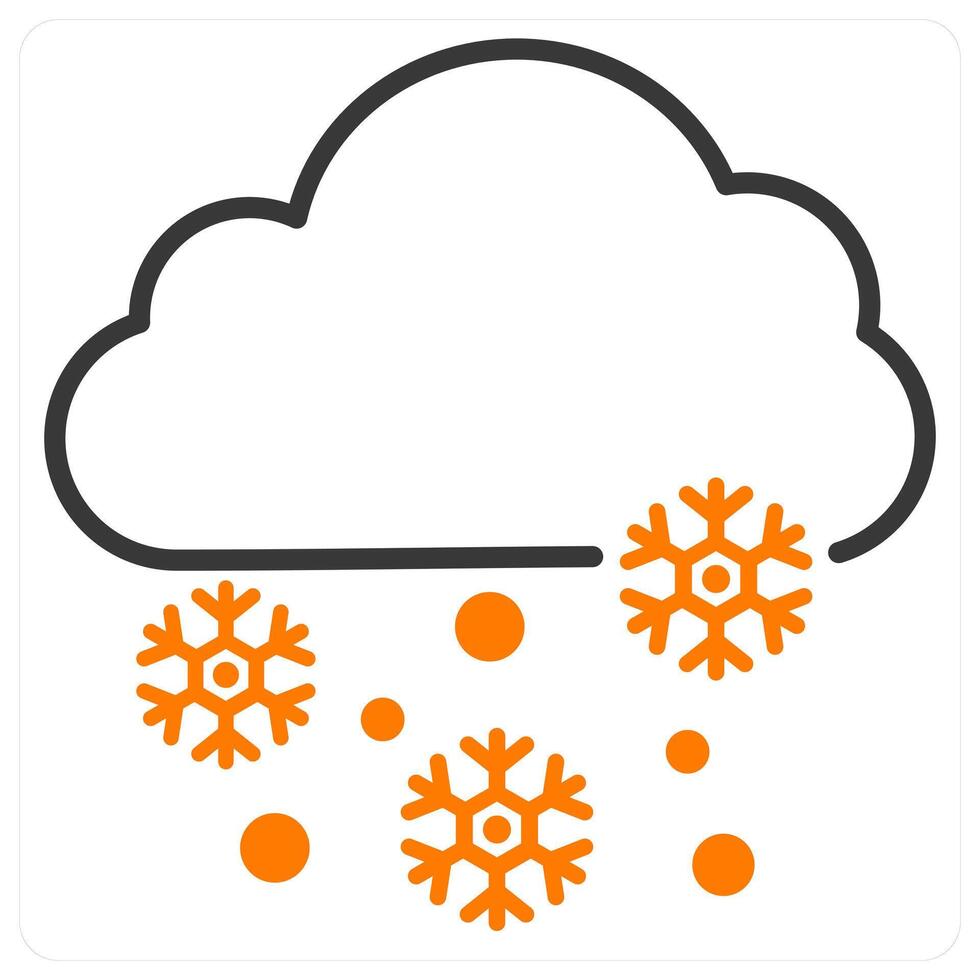 Snow and ice icon concept vector