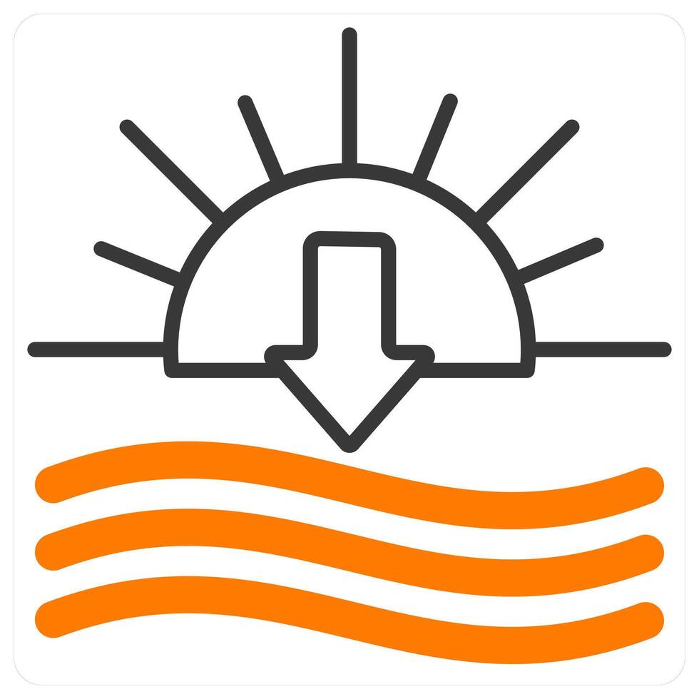 Sunset and dusk icon concept vector