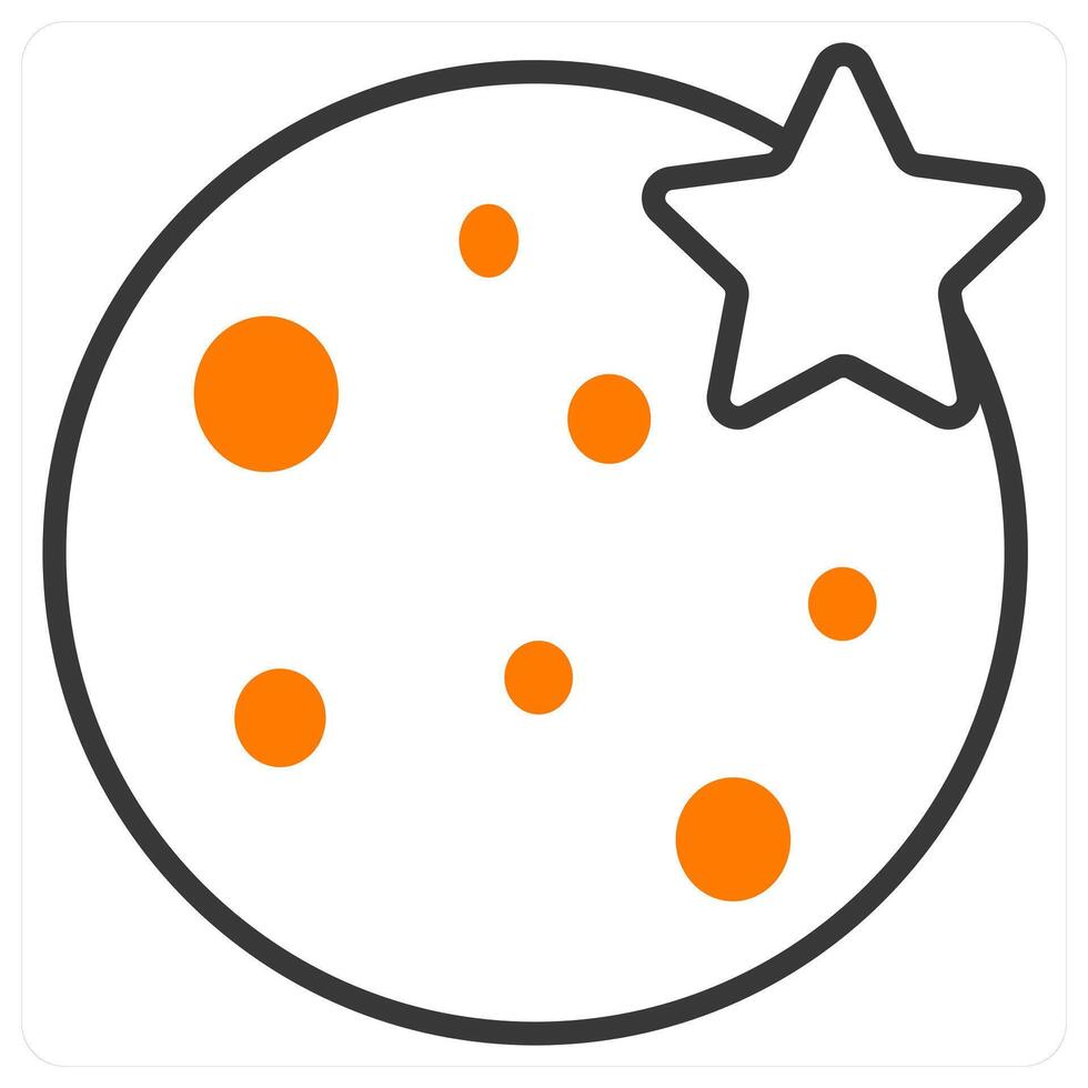Full Moon and moon icon concept vector