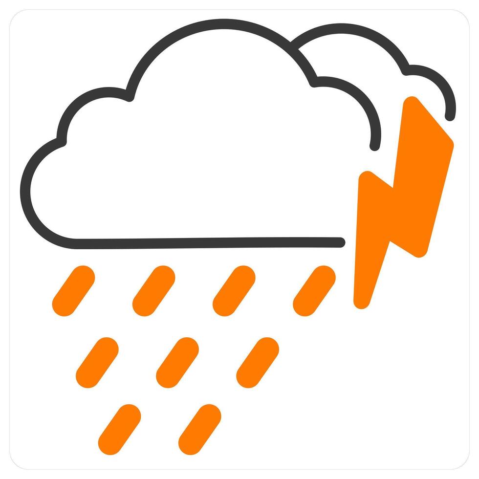 Heavy Rain and flood icon concept vector