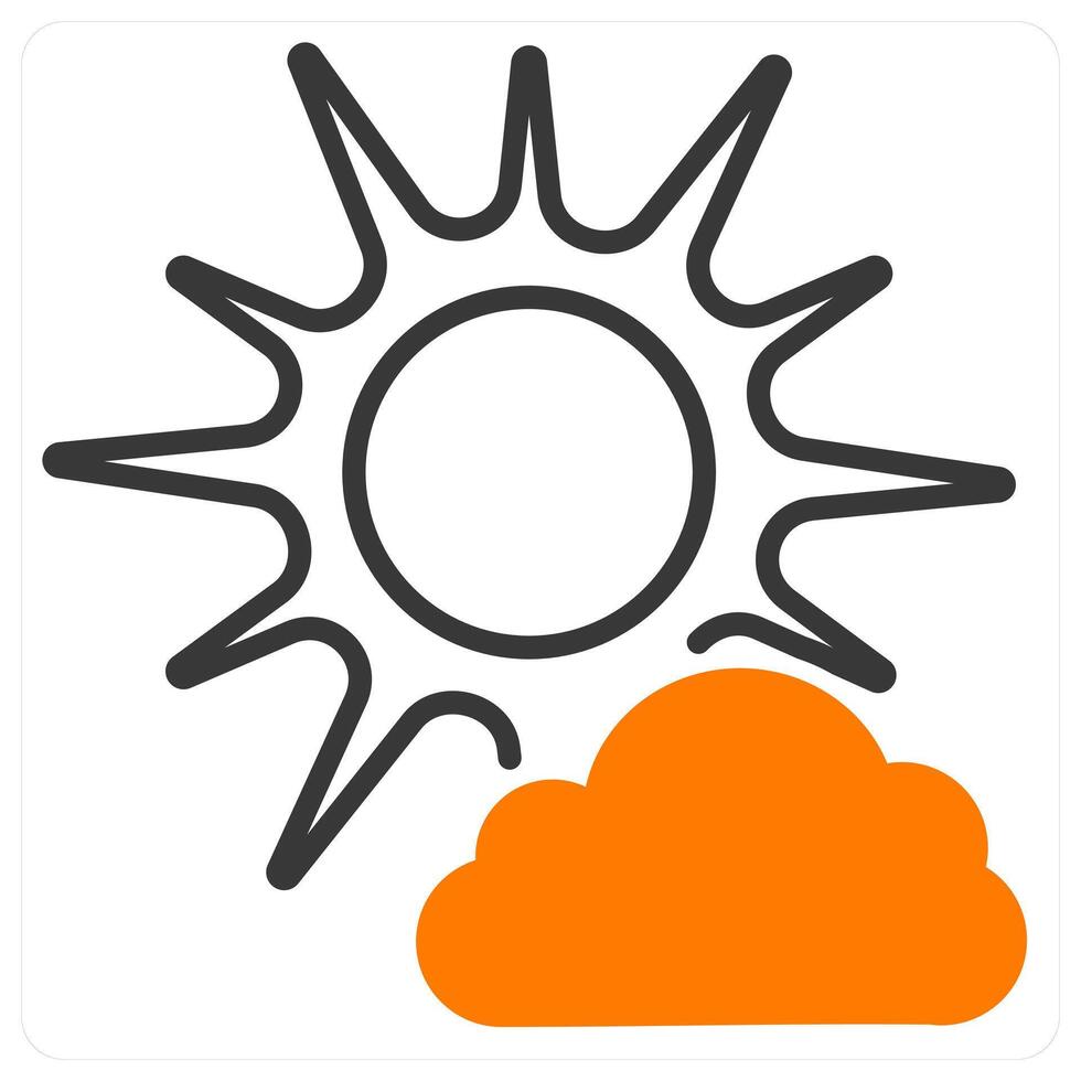 Little Cloud and sky icon concept vector