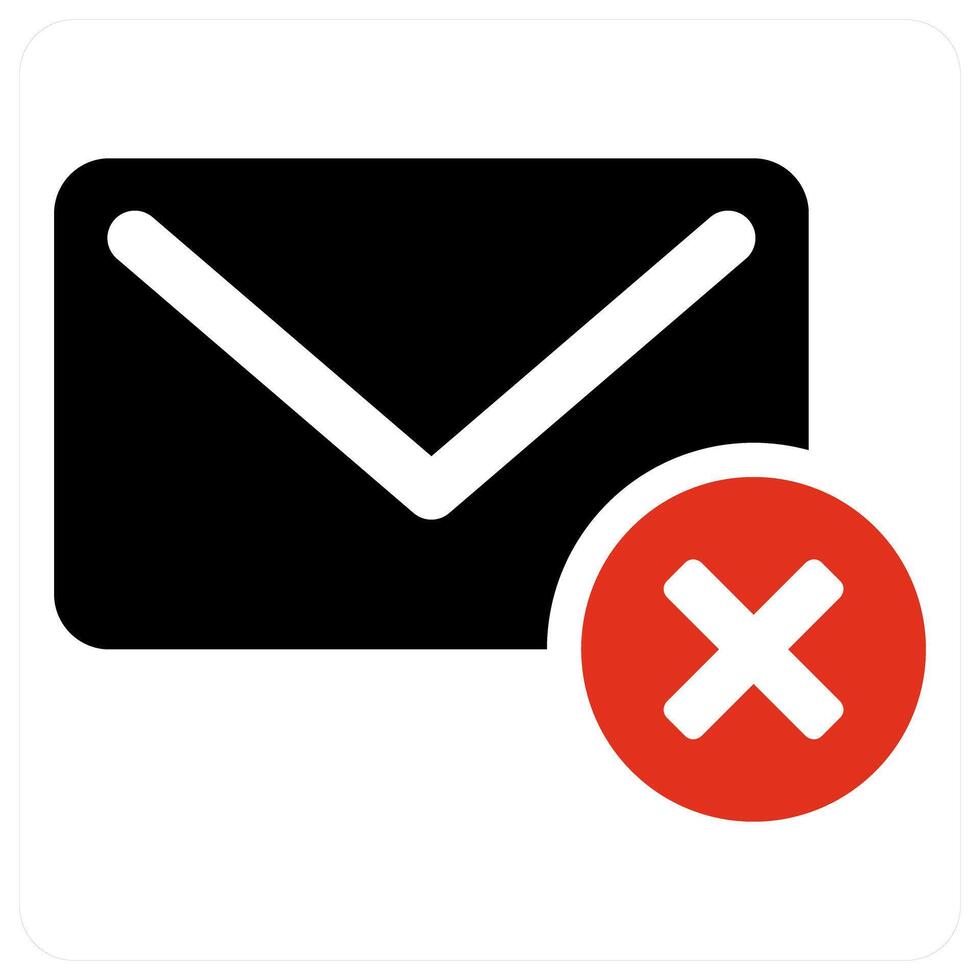 Delete Message and close icon concept vector
