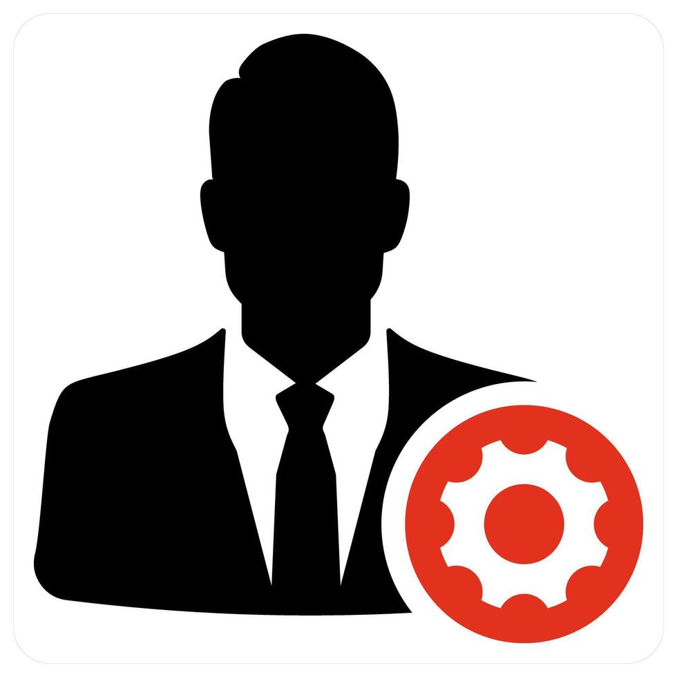 Profile Setting and man icon concept vector