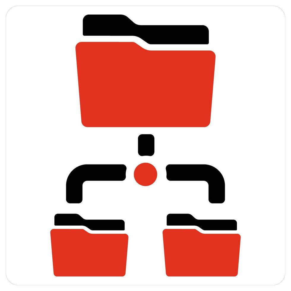 Subfolder and Folder icon concept vector