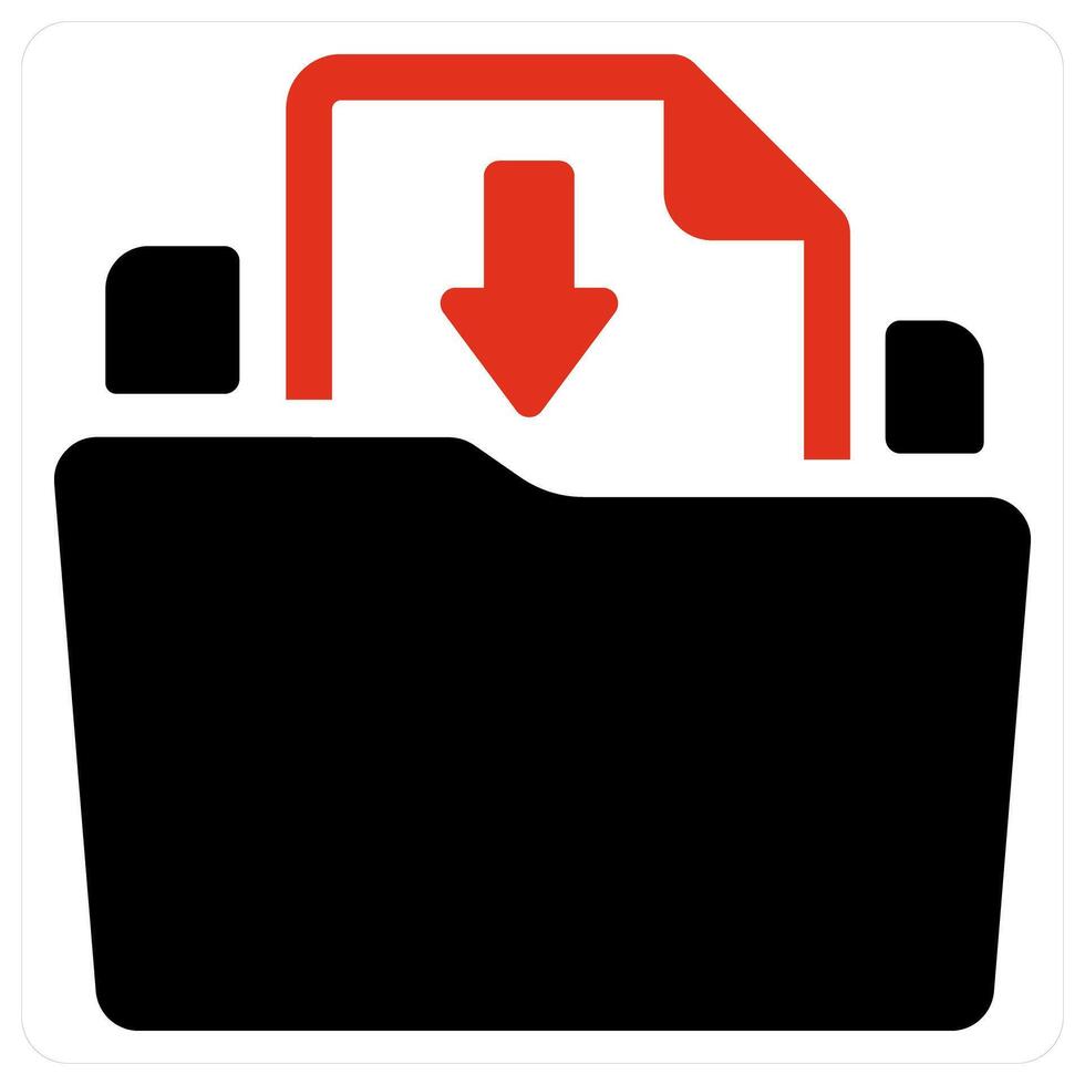 Document Upload and Folder icon concept vector