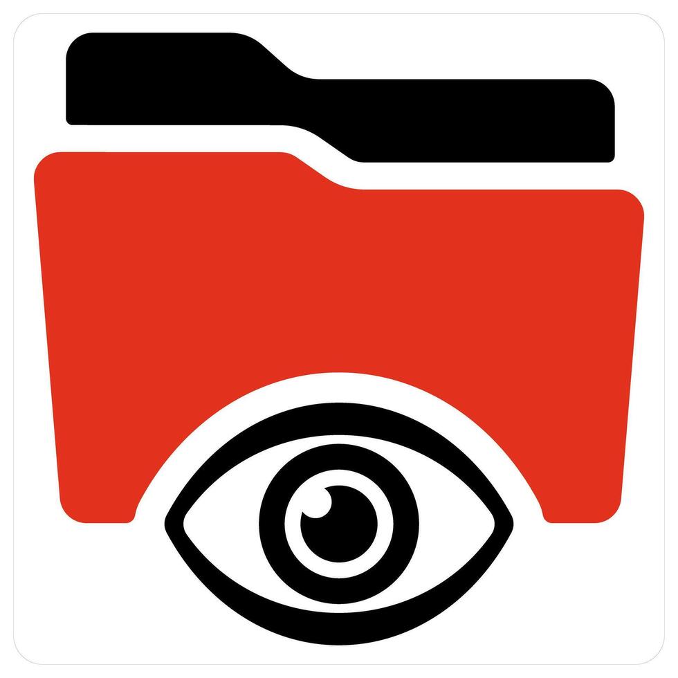 Private folder and folder icon concept vector