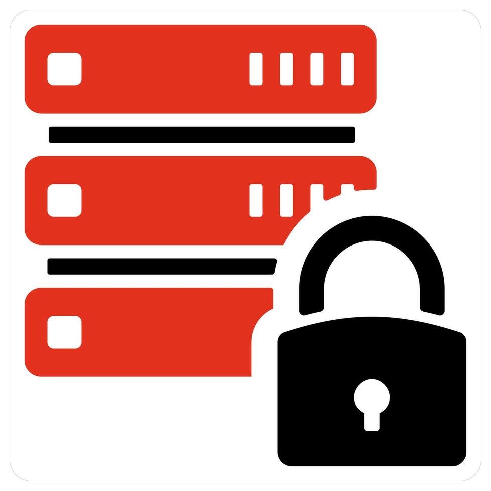 Database Security and data icon concept vector