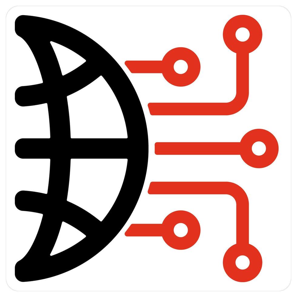 Data Network and globalization icon concept vector
