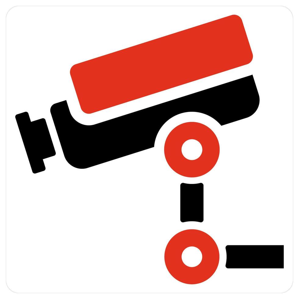 CCTV and camera icon concept vector