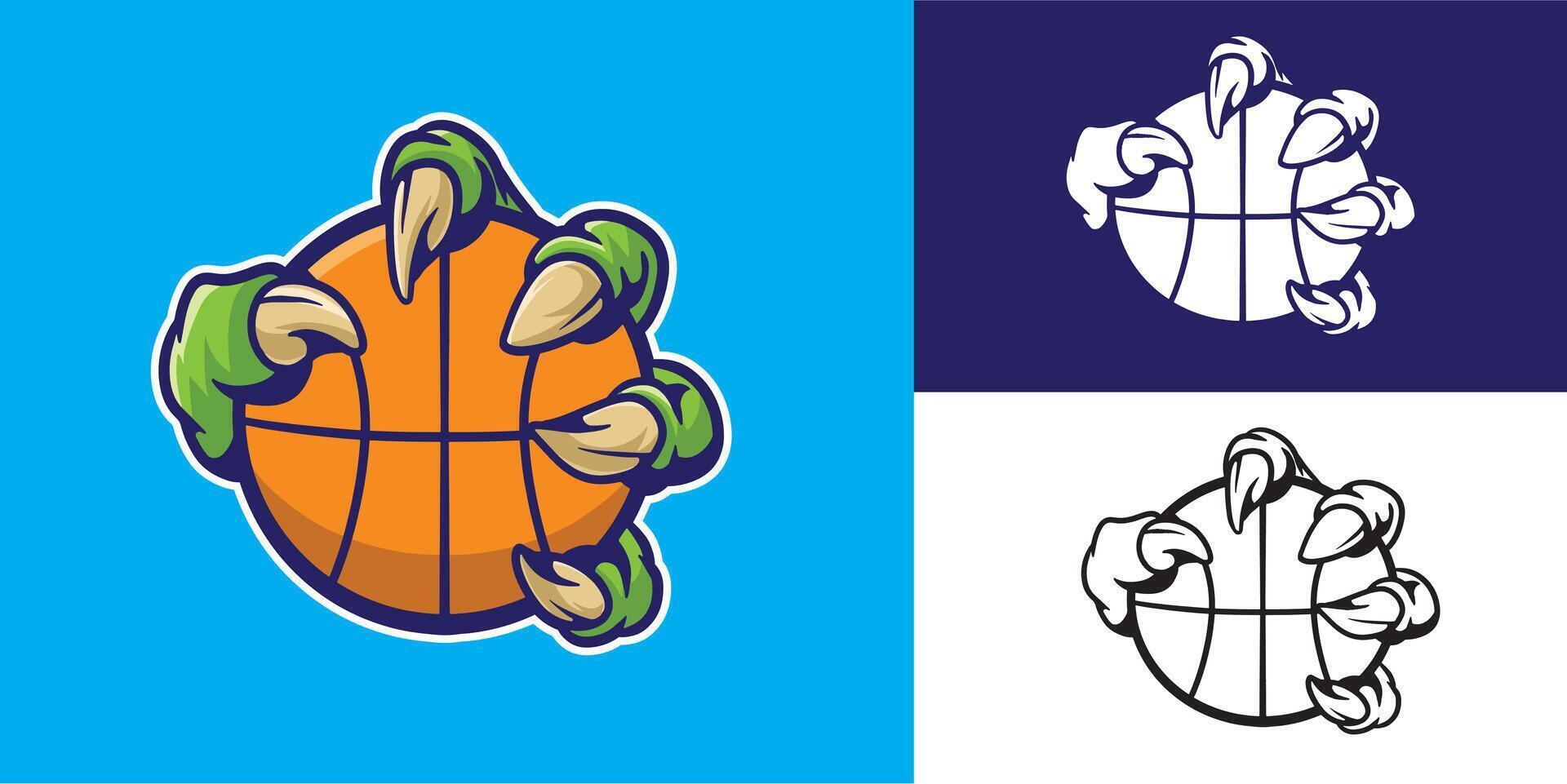 claw basketball good for logo, sticker, element design, team, etc vector