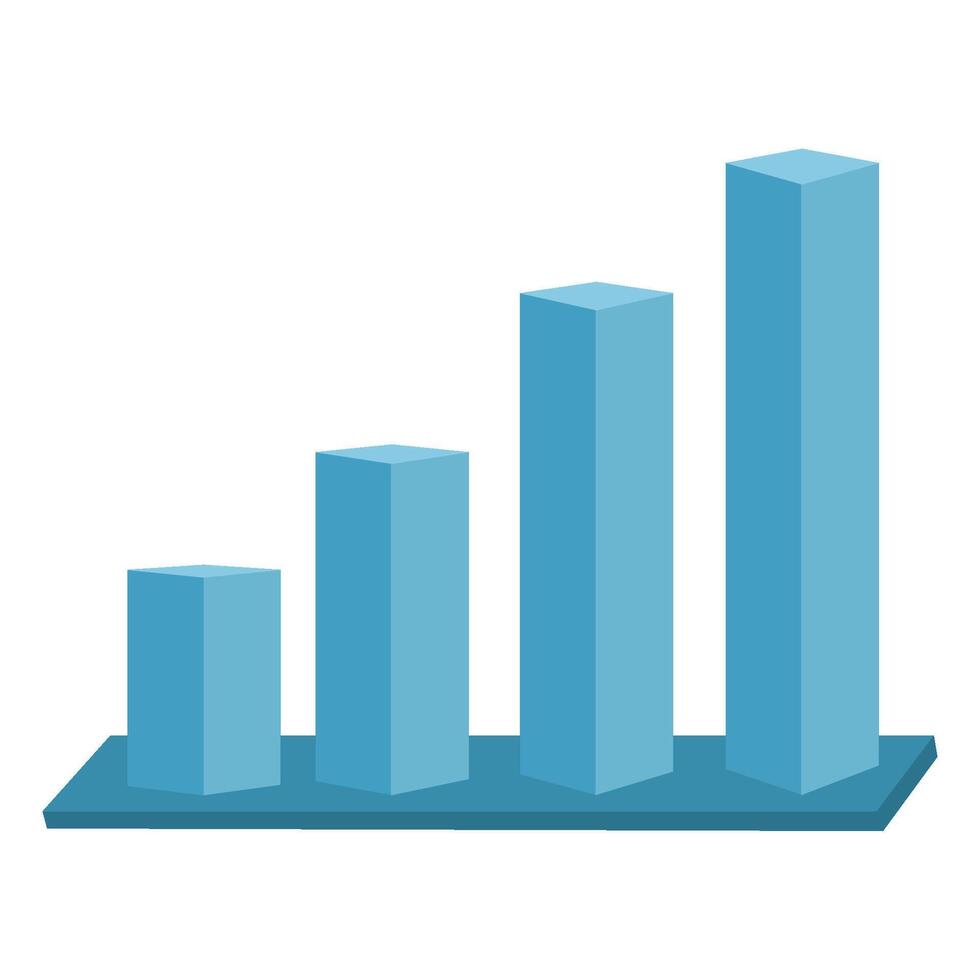 Chart bar business analyst vector