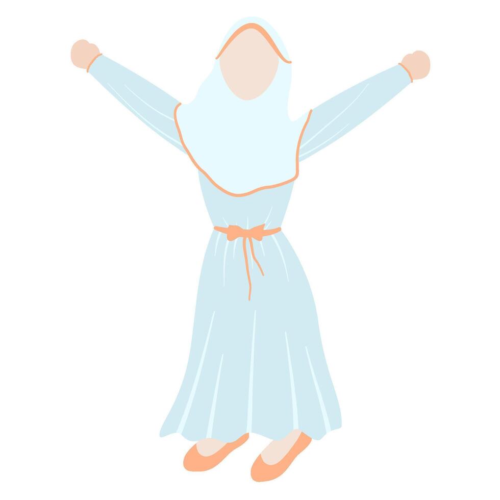 Women hands up vector