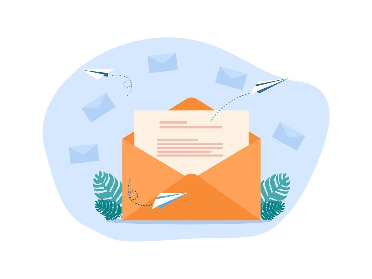 email marketing concept vector
