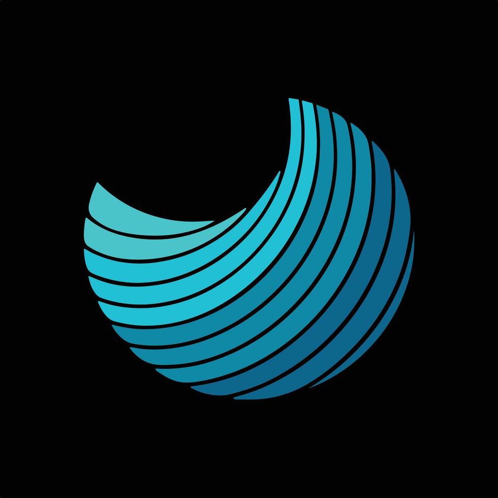 Blue Abstract Creative Technology Logo. vector
