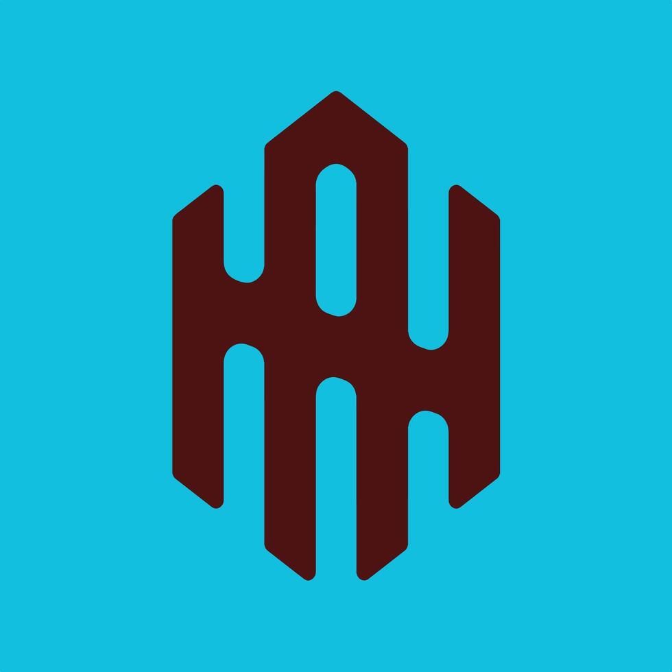 Modern Initial MA Logo. vector