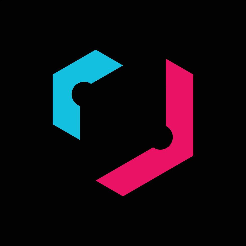 Creative Abstract Hexagon Logo Design. vector