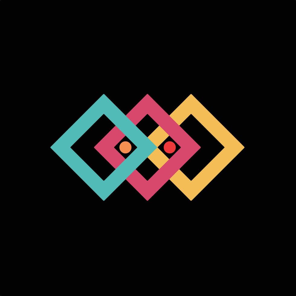 Bright Simple Abstract Logo. vector