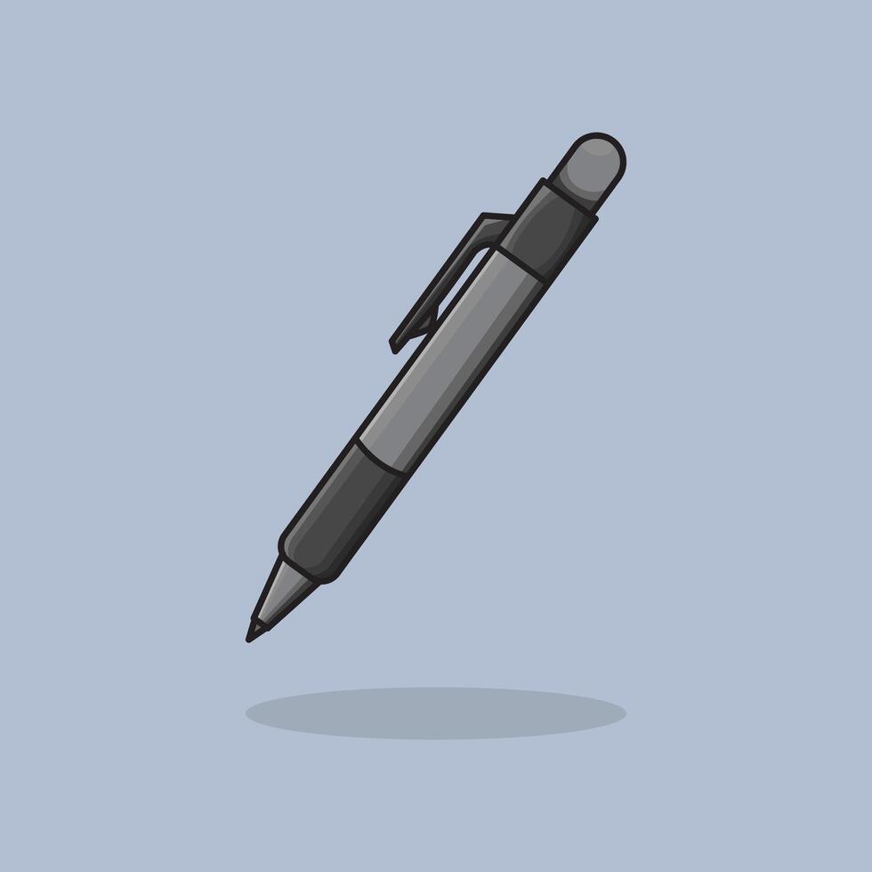 illustration Pen. design Ballpoint. Office Pen Ballpoint design illustration and icon for website, digital and print vector