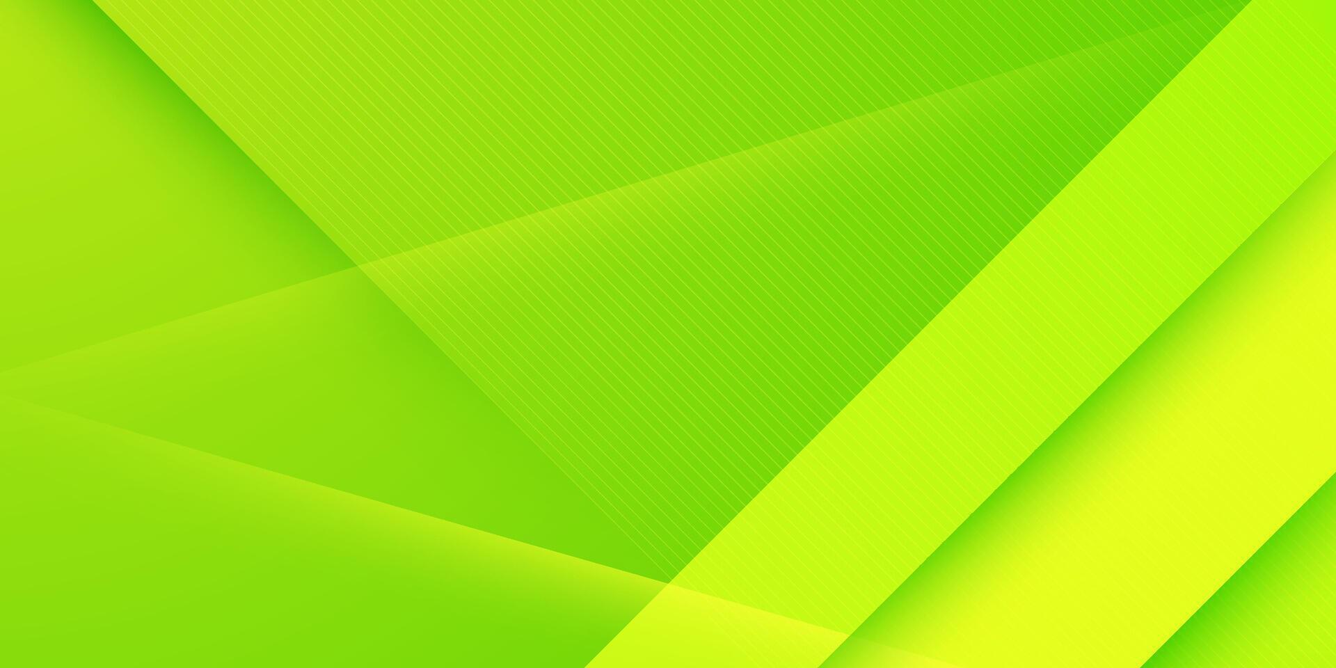 Abstract bright green 3D overlap line background shadow. Colorful green background with simple pattern design. vector