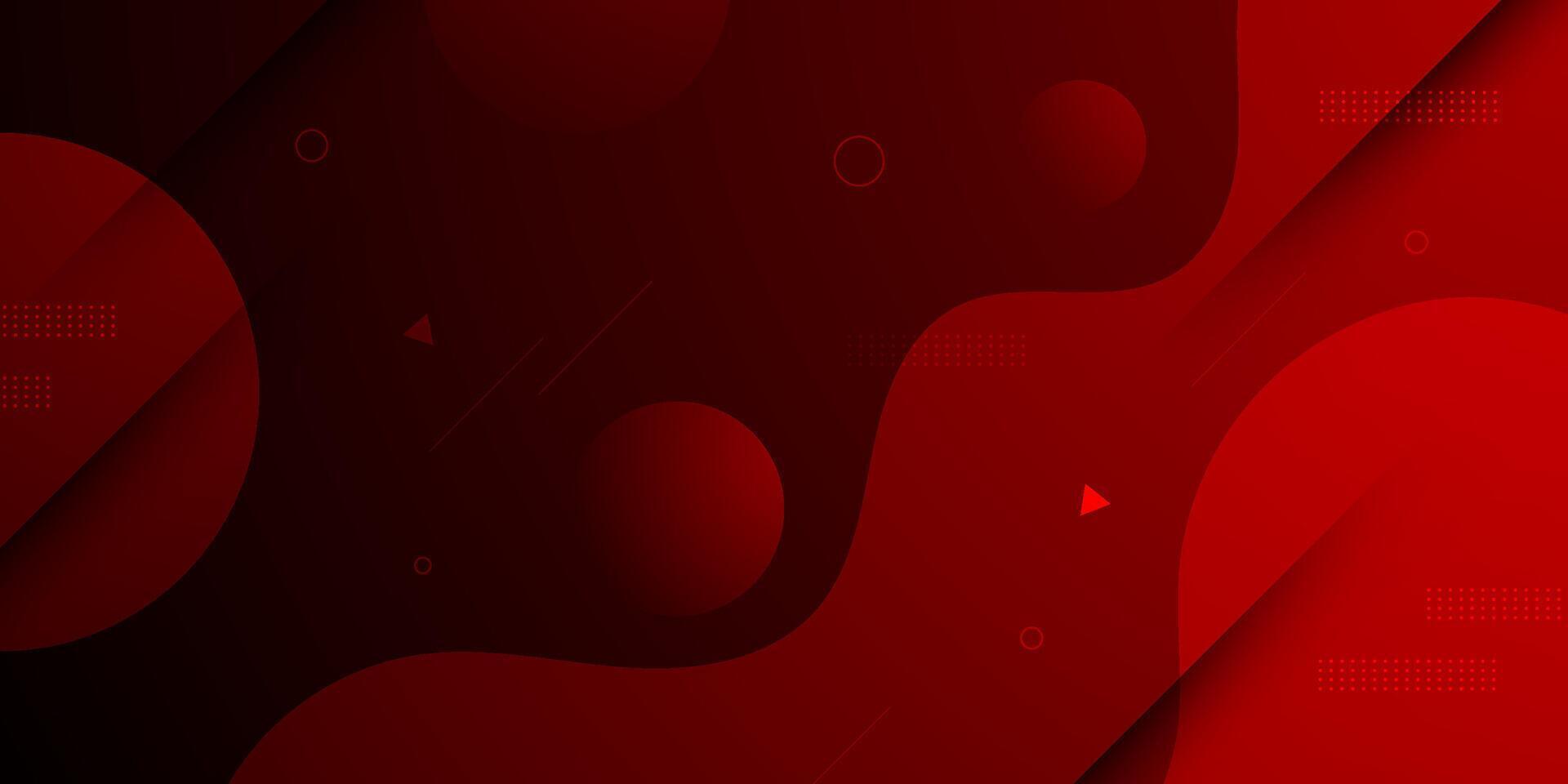 Abstract dark red wave geometric gradient illustration background with 3d look and simple pattern. Cool design and luxury. vector