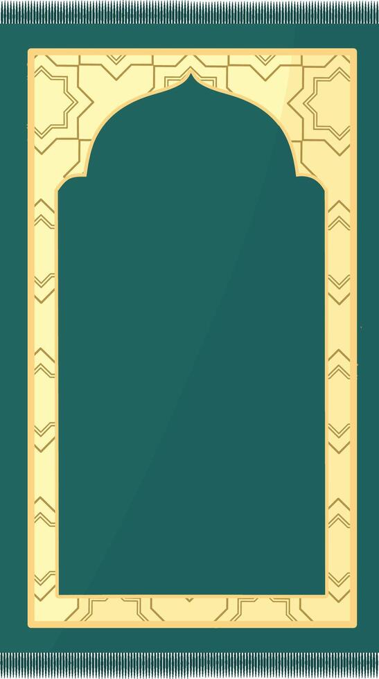 Sajadah for Moslem Prayer. Illustration of Prayer Rug Mat vector