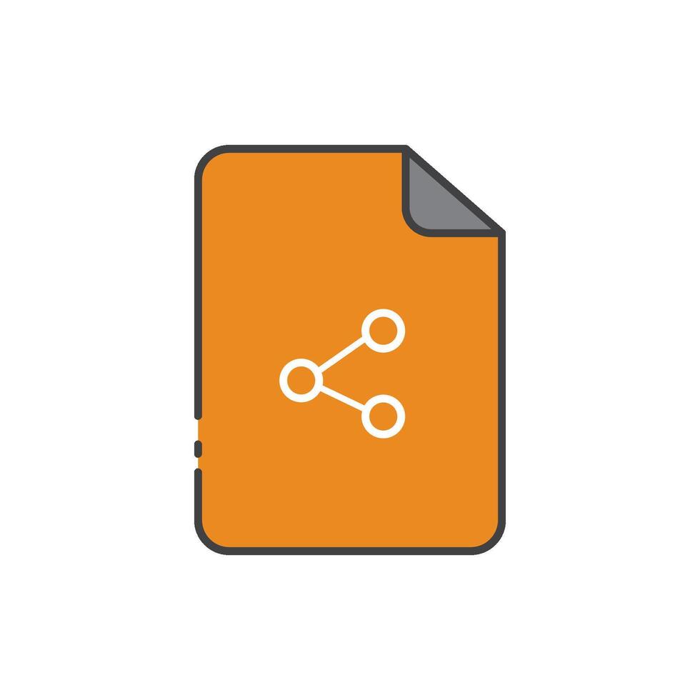 Sharing symbol logo icon flat design vector