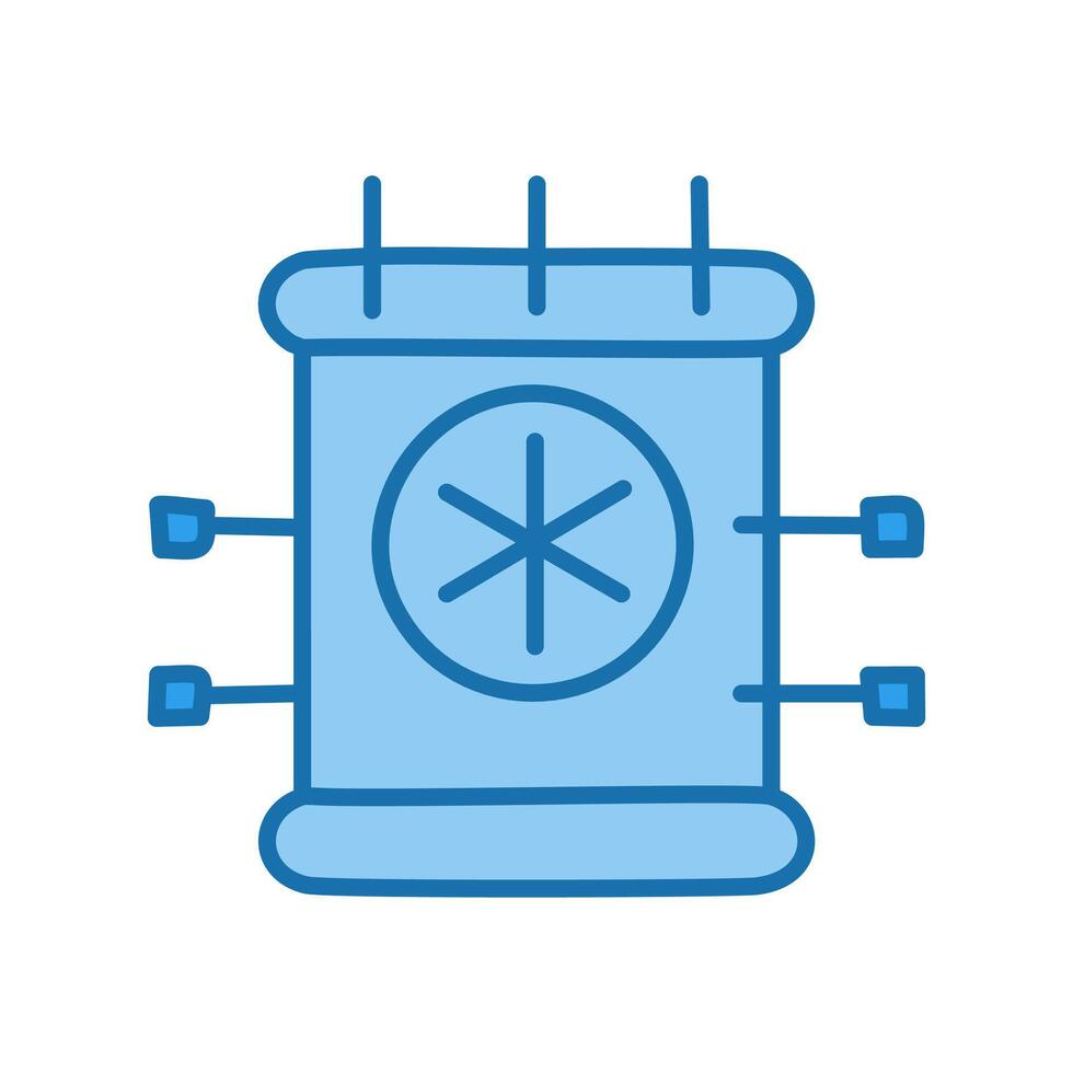 Bio tech color line icon for infographic, website or app illustration. vector