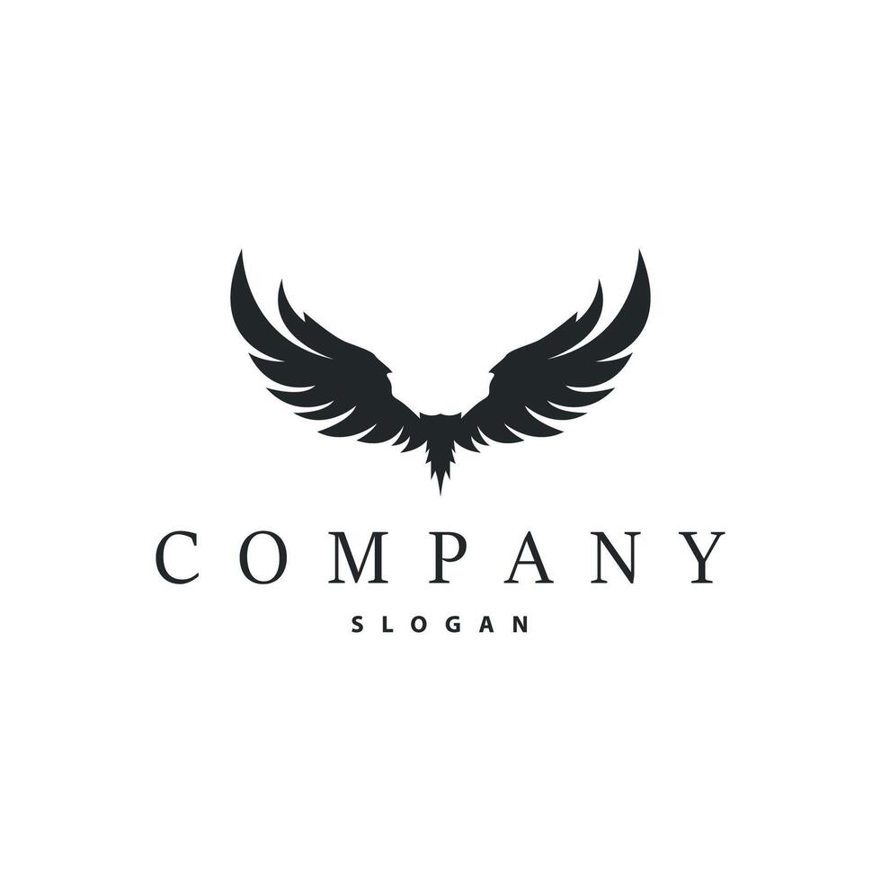 wing logo design concept vector