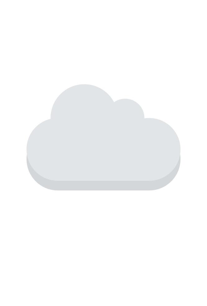 simple cloud illustration for design vector